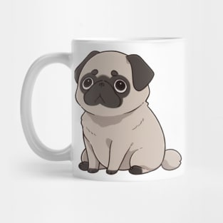 Sad Pug Waiting Mug